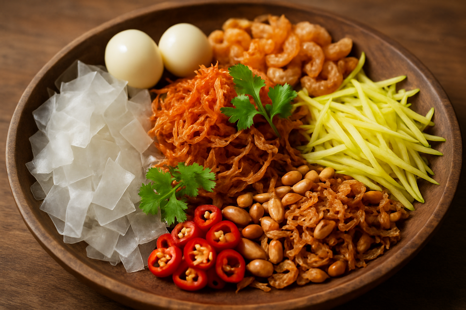 Nguyên liệu bánh tráng trộn